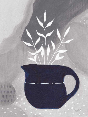 Sweet Love III Gray Black Ornate Wood Framed Art Print with Double Matting by Mack, Lynn