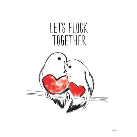 Valentines VIII Black Modern Wood Framed Art Print by York, Leah