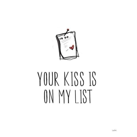 Valentines IX Black Modern Wood Framed Art Print with Double Matting by York, Leah