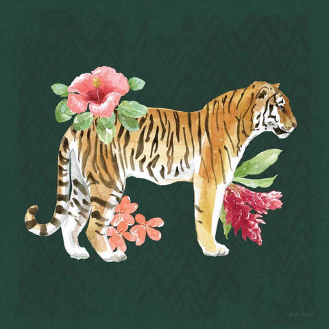 From the Jungle IV Dark Black Modern Wood Framed Art Print by Grove, Beth