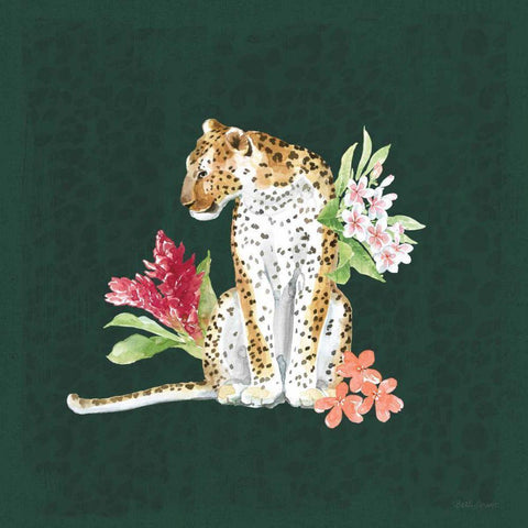 From the Jungle VII Dark Black Modern Wood Framed Art Print with Double Matting by Grove, Beth