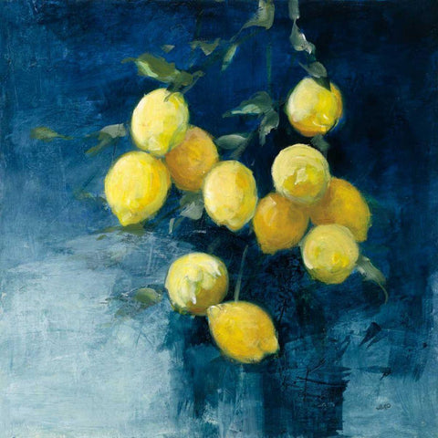 Lemon Grove II White Modern Wood Framed Art Print by Purinton, Julia