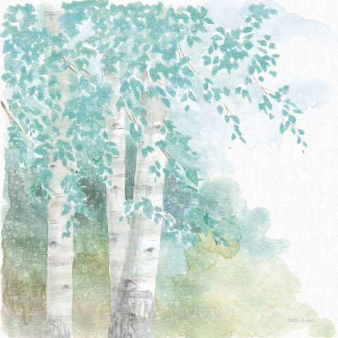 Natures Leaves II No Gold White Modern Wood Framed Art Print by Grove, Beth