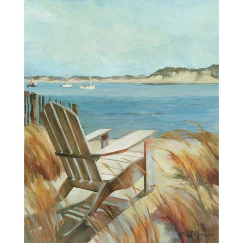 Sea Breeze White Modern Wood Framed Art Print by Hageman, Marilyn