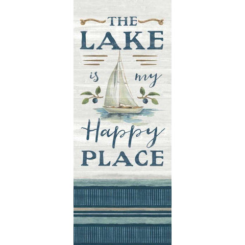 Lakeside Retreat IX White Modern Wood Framed Art Print by Vassileva, Silvia