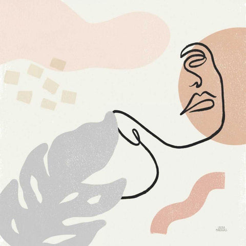 Through the Window II Black Ornate Wood Framed Art Print with Double Matting by Marshall, Laura