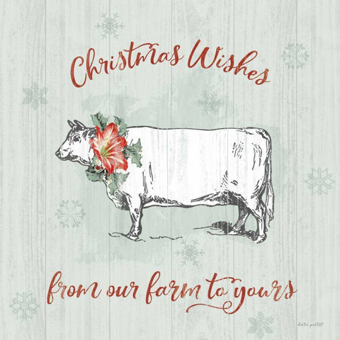 Farmhouse Christmas III White Modern Wood Framed Art Print by Pertiet, Katie