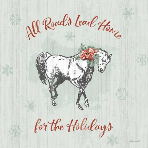 Farmhouse Christmas IV White Modern Wood Framed Art Print with Double Matting by Pertiet, Katie