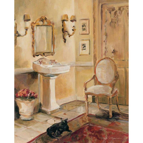 French Bath II Gold Ornate Wood Framed Art Print with Double Matting by Hageman, Marilyn