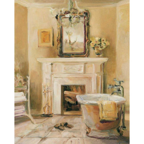 French Bath IV Gold Ornate Wood Framed Art Print with Double Matting by Hageman, Marilyn