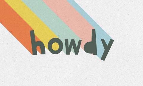 Rainbow Words V White Modern Wood Framed Art Print with Double Matting by Hershey, Moira