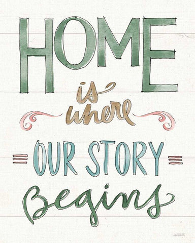 Country Love VII Black Ornate Wood Framed Art Print with Double Matting by Tavoletti, Anne