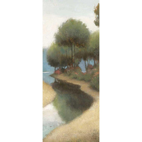 By the Waterways I Crop II Gold Ornate Wood Framed Art Print with Double Matting by Wiens, James