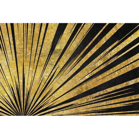 Rising Sun Black Modern Wood Framed Art Print by Wild Apple Portfolio