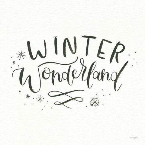 Winter Scene V White Modern Wood Framed Art Print with Double Matting by Jackson, Jenaya
