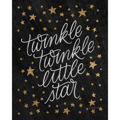 Boho Nursery VIII Black Gold Black Modern Wood Framed Art Print with Double Matting by Thorns, Becky