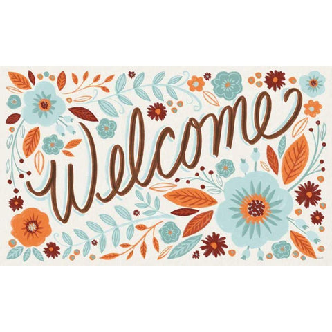 Welcome I White Modern Wood Framed Art Print by Tavoletti, Anne