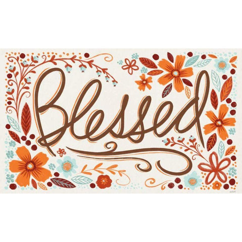 Blessed I Black Modern Wood Framed Art Print with Double Matting by Tavoletti, Anne