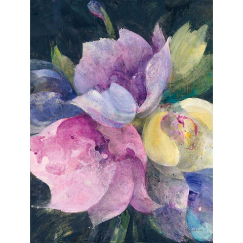 Tulips Galore White Modern Wood Framed Art Print by Hristova, Albena