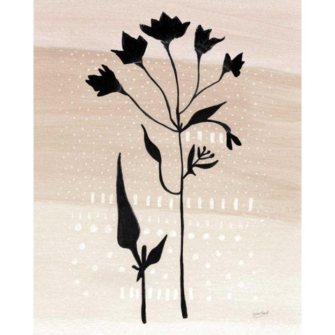 Jasmine Delight I Neutral Crop Black Modern Wood Framed Art Print with Double Matting by Mack, Lynn