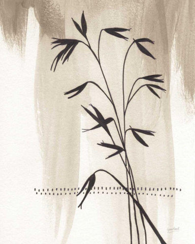 Valentine Neutral I Crop Black Ornate Wood Framed Art Print with Double Matting by Mack, Lynn