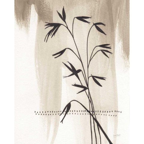 Valentine Neutral I Crop Black Modern Wood Framed Art Print by Mack, Lynn