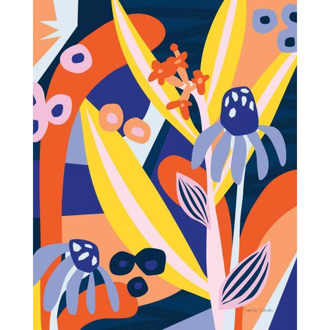 Growing Pains Black Modern Wood Framed Art Print with Double Matting by Gallagher, Megan