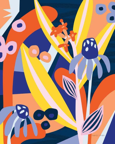 Growing Pains White Modern Wood Framed Art Print with Double Matting by Gallagher, Megan