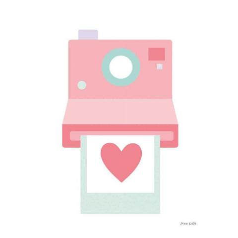 Camera Shy I White Modern Wood Framed Art Print by Kelle, Ann