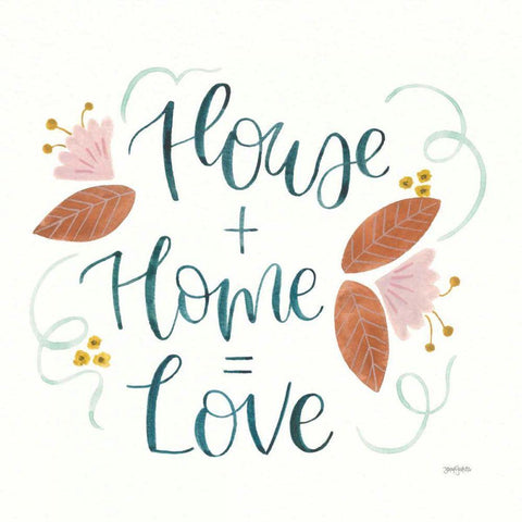 Home Sweet Home III White Modern Wood Framed Art Print by Jackson, Jenaya