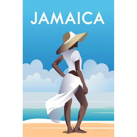 Jamaica Gold Ornate Wood Framed Art Print with Double Matting by Escalante, Omar