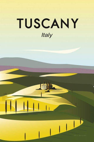Tuscany White Modern Wood Framed Art Print with Double Matting by Escalante, Omar
