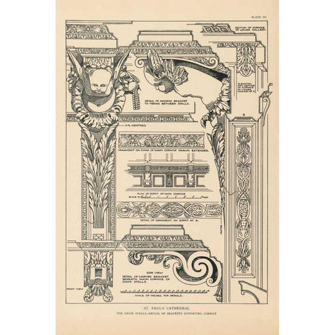 English Renaissance I Black Modern Wood Framed Art Print by Wild Apple Portfolio