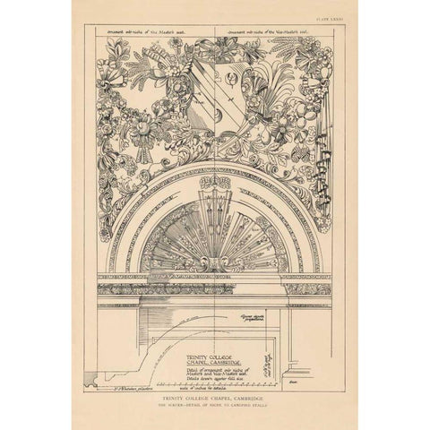 English Renaissance VIII Black Modern Wood Framed Art Print by Wild Apple Portfolio