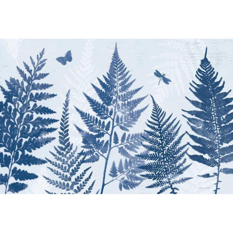 True Blue II Black Modern Wood Framed Art Print by Pertiet, Katie