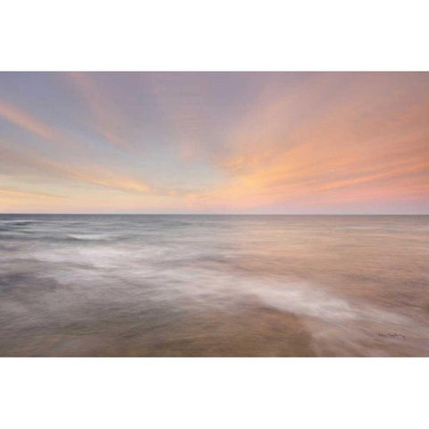 Lake Superior Sky III Black Modern Wood Framed Art Print with Double Matting by Majchrowicz, Alan