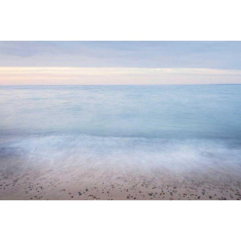 Lake Superior Sky IV White Modern Wood Framed Art Print by Majchrowicz, Alan