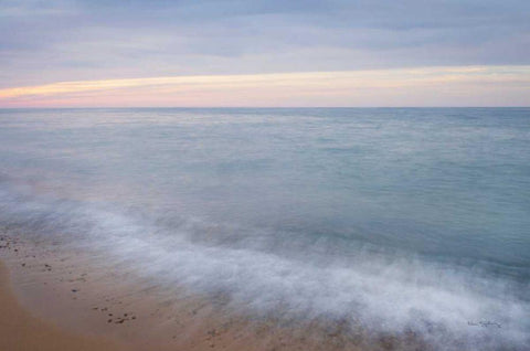 Lake Superior Sky V White Modern Wood Framed Art Print with Double Matting by Majchrowicz, Alan