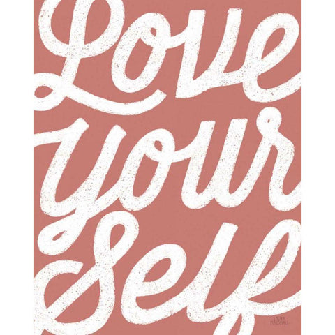 Positivity VIII Coral Gold Ornate Wood Framed Art Print with Double Matting by Marshall, Laura