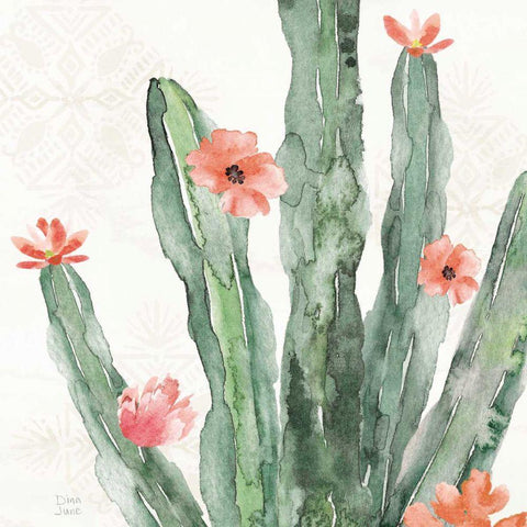 Sweet Southwest VII White Modern Wood Framed Art Print by June, Dina