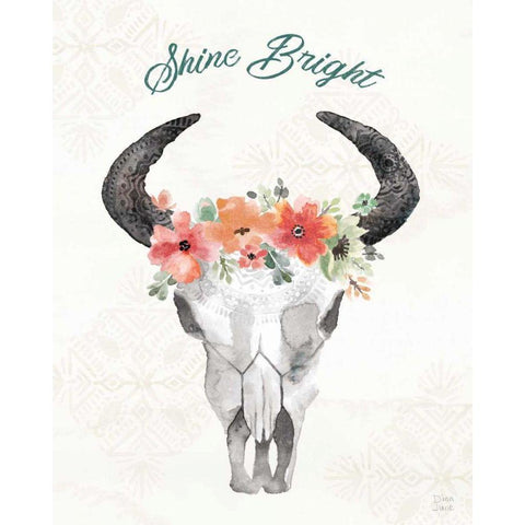 Sweet Southwest XVI White Modern Wood Framed Art Print by June, Dina