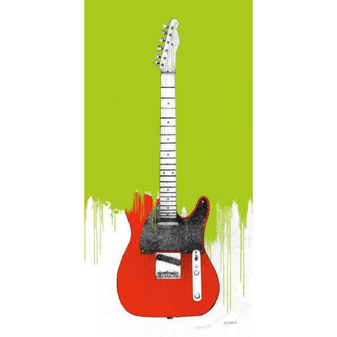 Garage Band I Paint White Modern Wood Framed Art Print by Schick, Mike