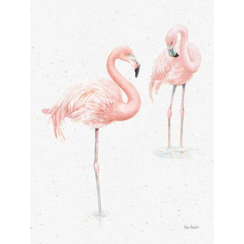 Gracefully Pink X Light Reversed White Modern Wood Framed Art Print by Audit, Lisa