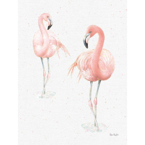 Gracefully Pink XI Light Reversed White Modern Wood Framed Art Print by Audit, Lisa