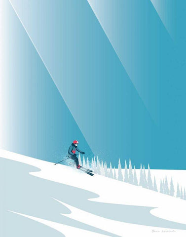 Lapland No Words White Modern Wood Framed Art Print with Double Matting by Escalante, Omar