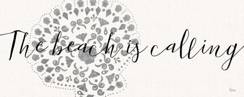 Sea Charms V Silver White Modern Wood Framed Art Print with Double Matting by Charron, Veronique