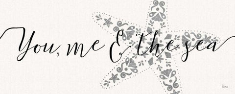 Sea Charms VI Silver White Modern Wood Framed Art Print with Double Matting by Charron, Veronique