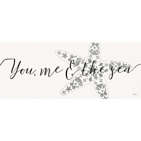 Sea Charms VI Silver Black Modern Wood Framed Art Print by Charron, Veronique