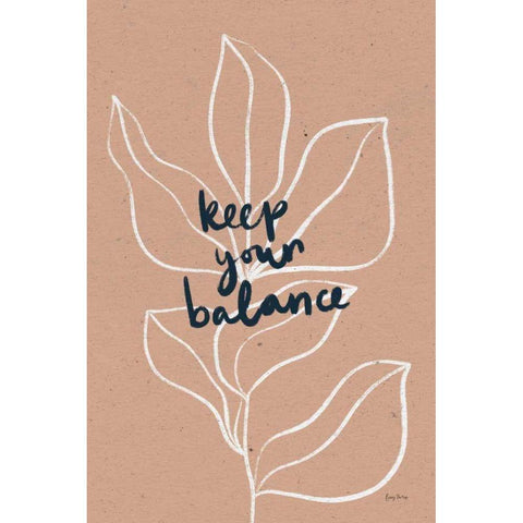 Balance I Black Modern Wood Framed Art Print by Thorns, Becky