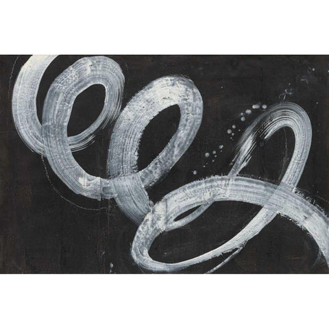 Energy Black Modern Wood Framed Art Print by Hristova, Albena